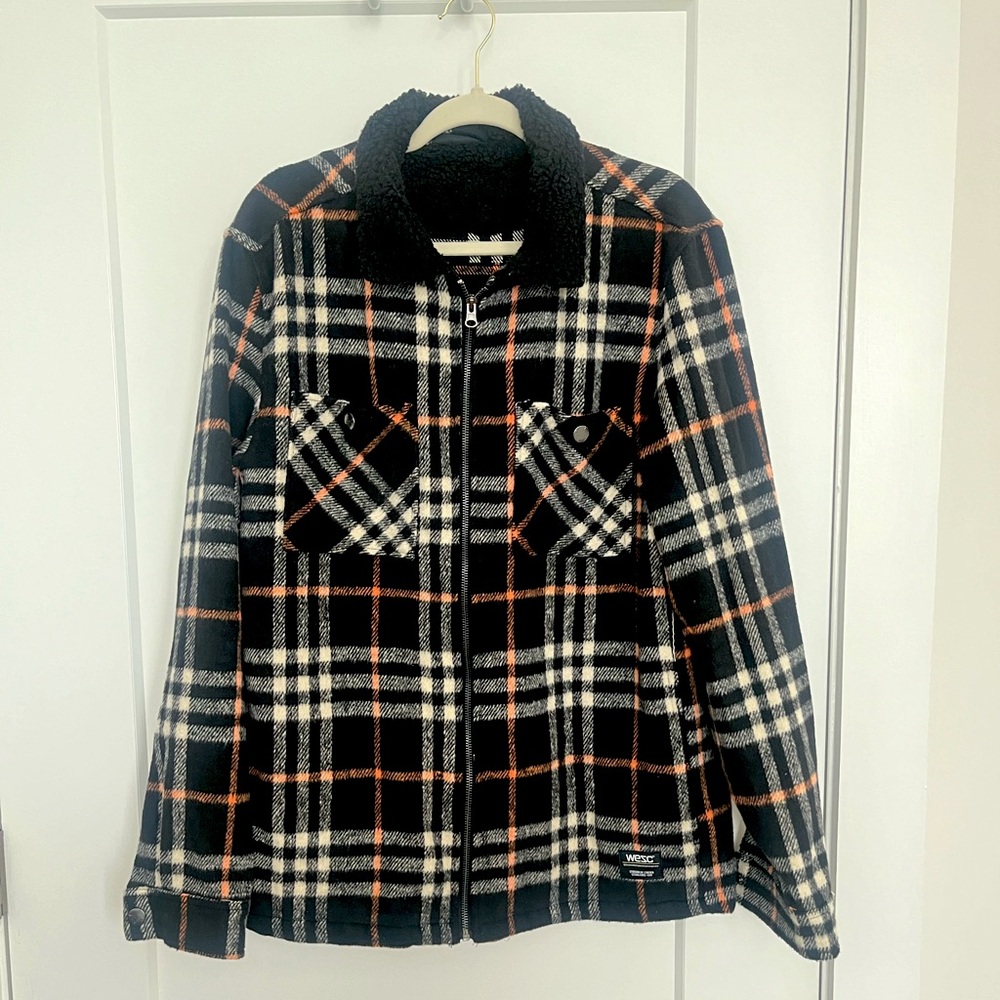 WeSC Liam Plaid Shacket, size M Men’s/L Women’s
